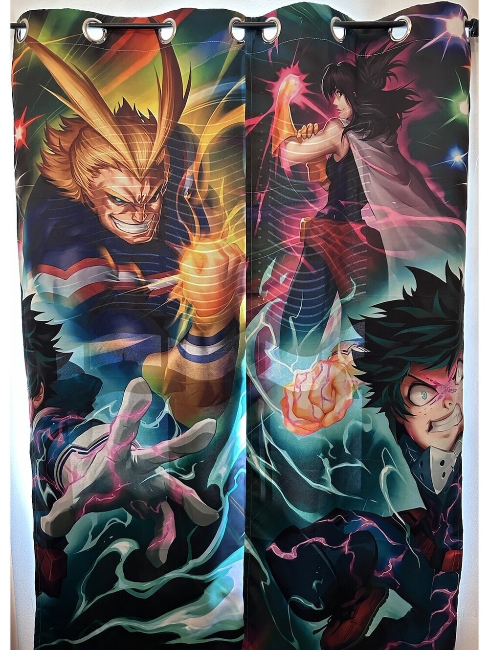 NWOT Anime My Hero Room Darkening Curtains Panels Grommets